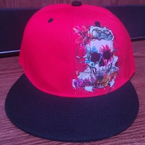 Red and black snap back custom made